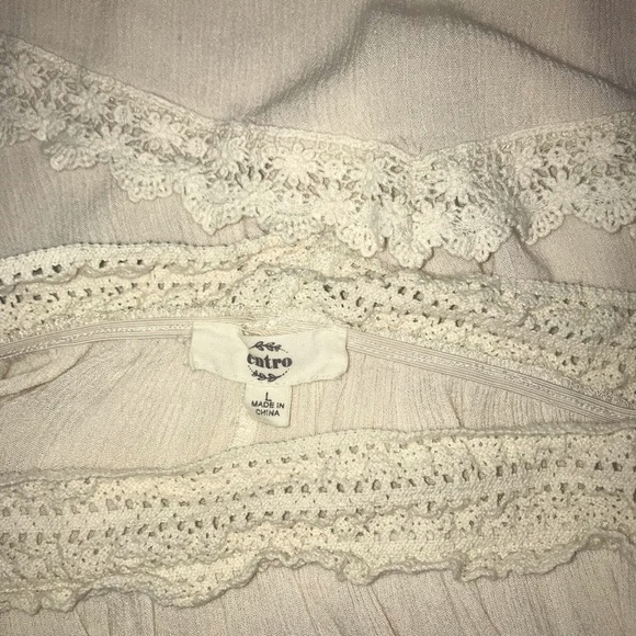 Entro Gauzy Boho Flutter Sleeve Kimono Blouse Top - Picture 6 of 6